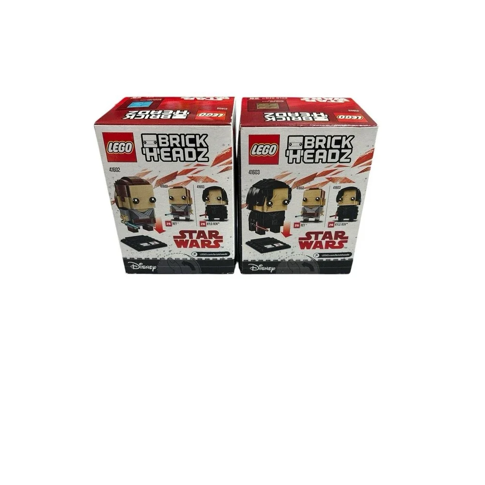 Rey And Kylo Ren Lego BrickHeadz 41602 & 41603 Star Wars *New Sealed
